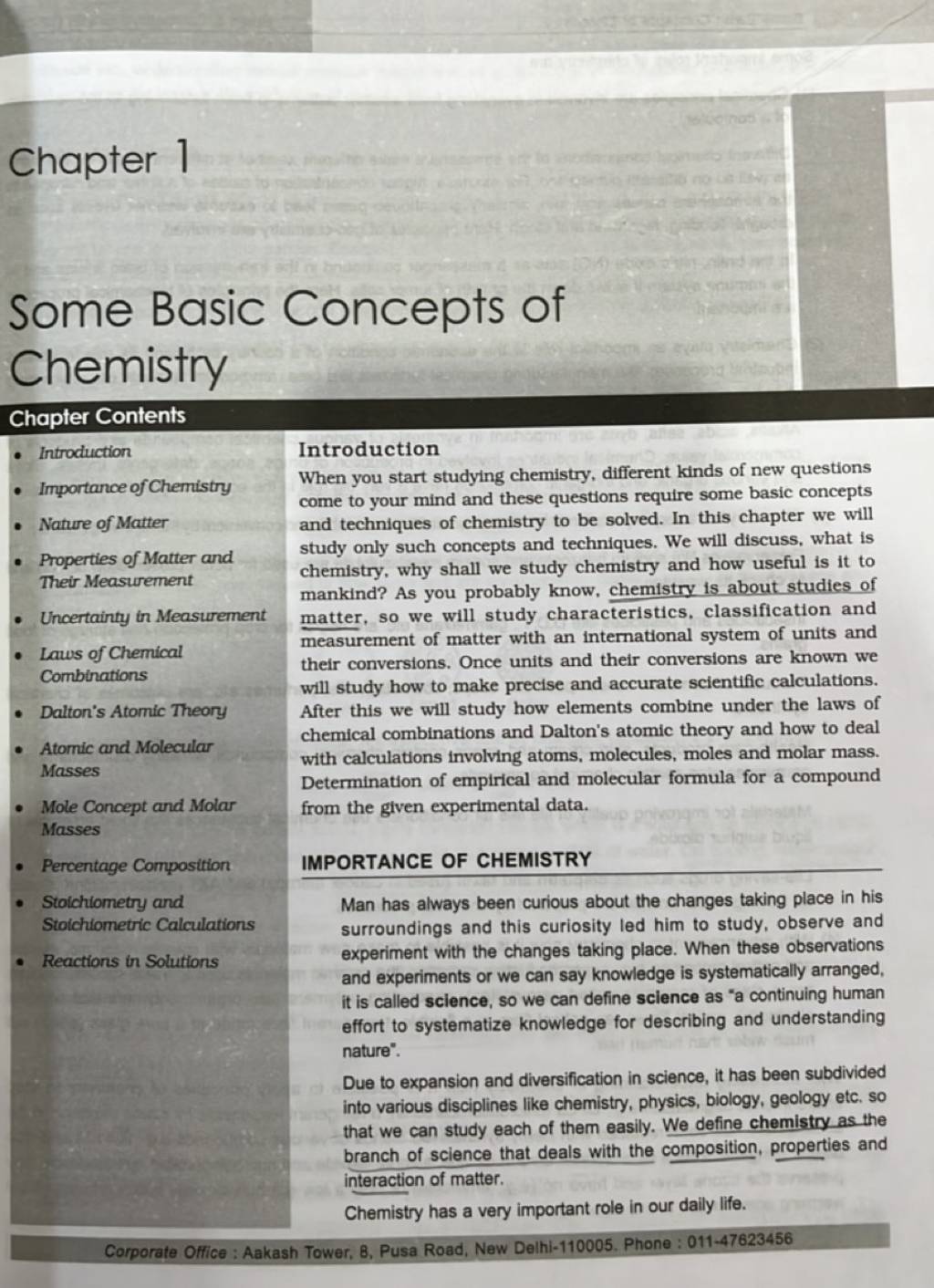 Chapter 1 Some Basic Concepts of Chemistry Chapter Contents Introducti..