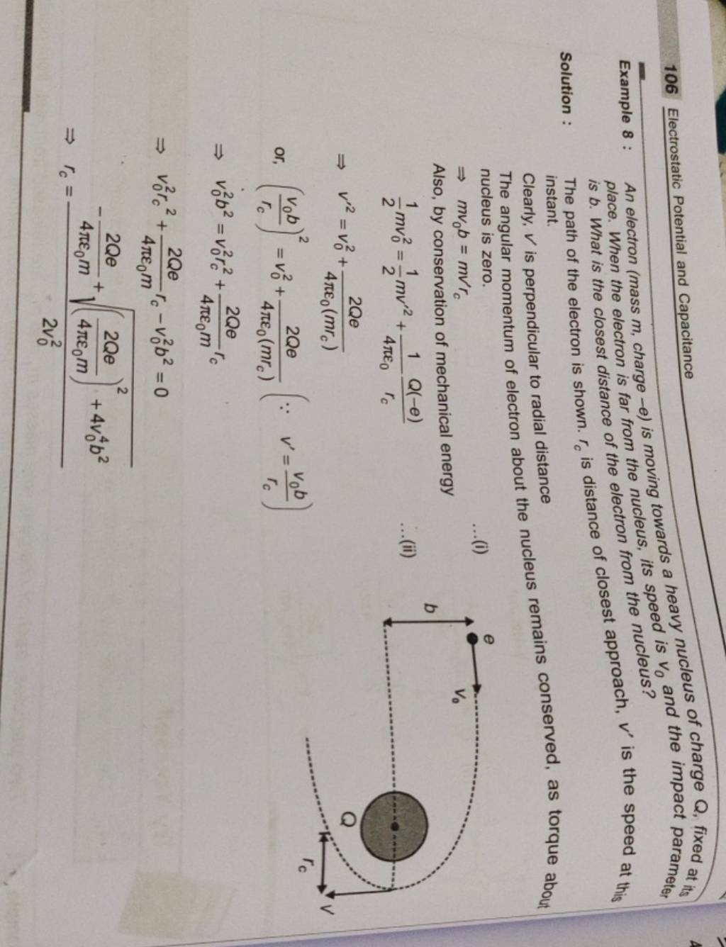 example-8-an-electron-mass-m-charge-e-is-moving-towards-a-heavy-nucl