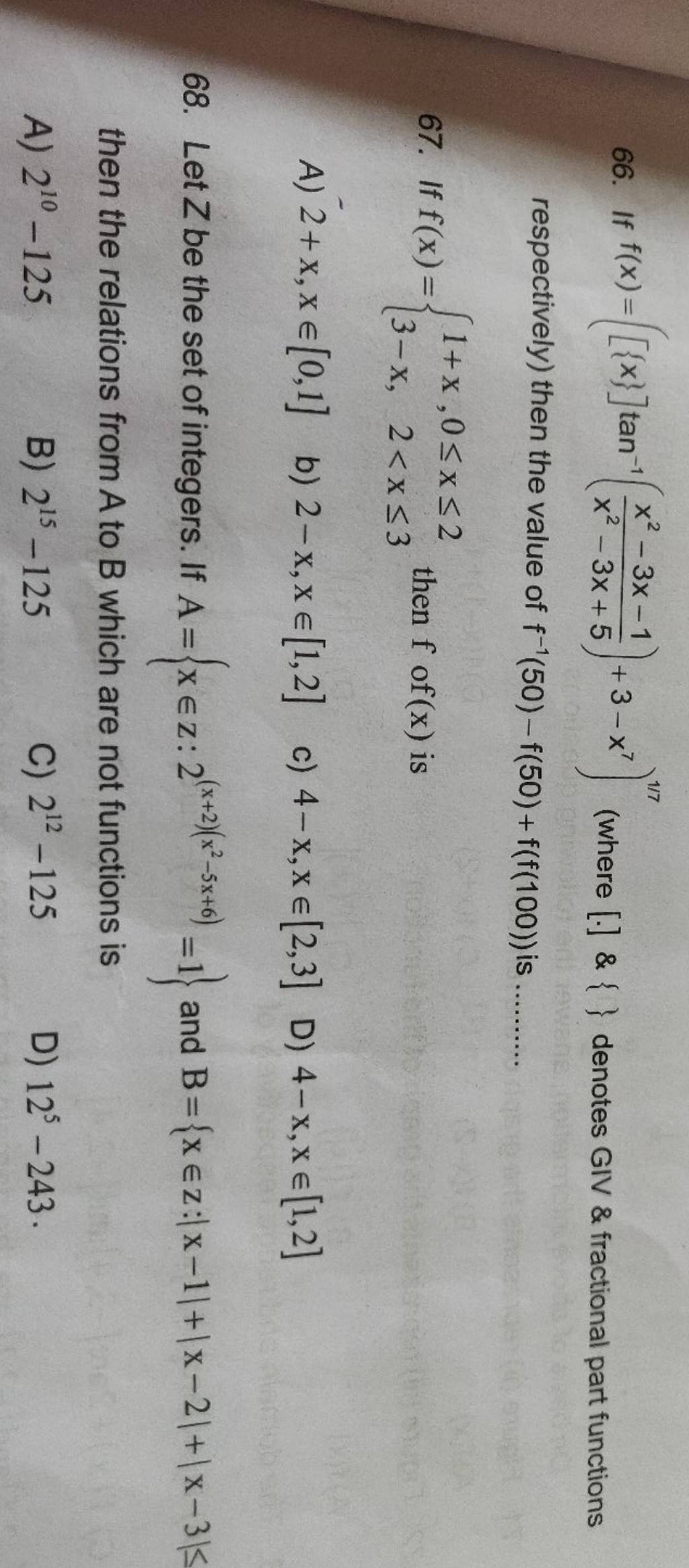 Let Z Be The Set Of Integers If A {x∈z 2 X 2 X2−5x 6 1} And B {x∈z ∣x−