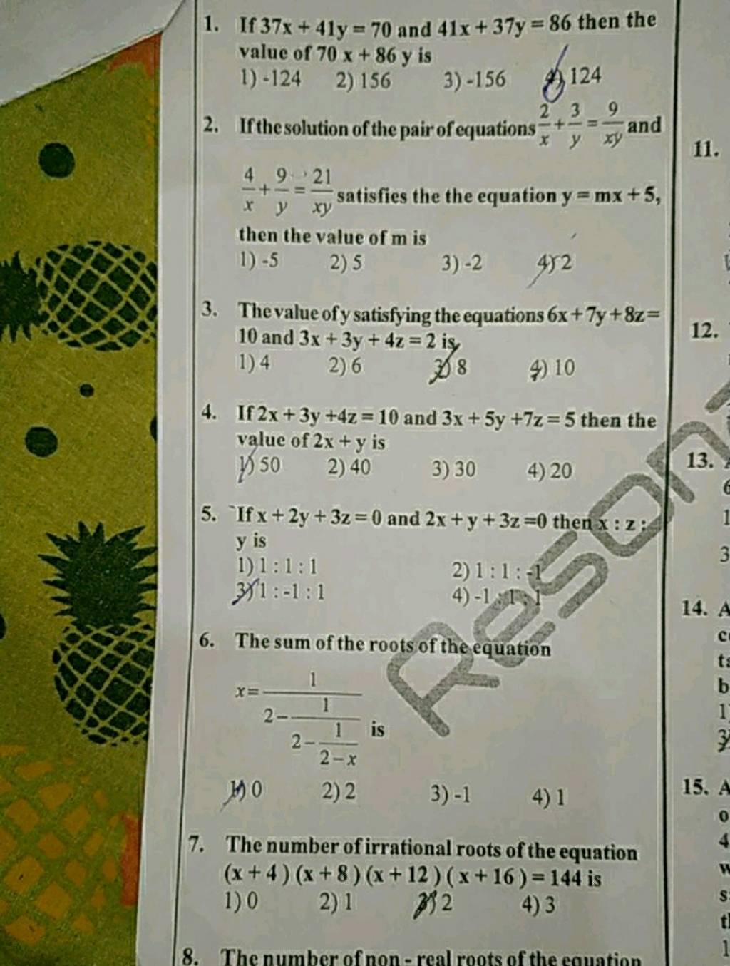 if-2x-3y-4z-10-and-3x-5y-7z-5-then-the-value-of-2x-y-is-1-50-filo