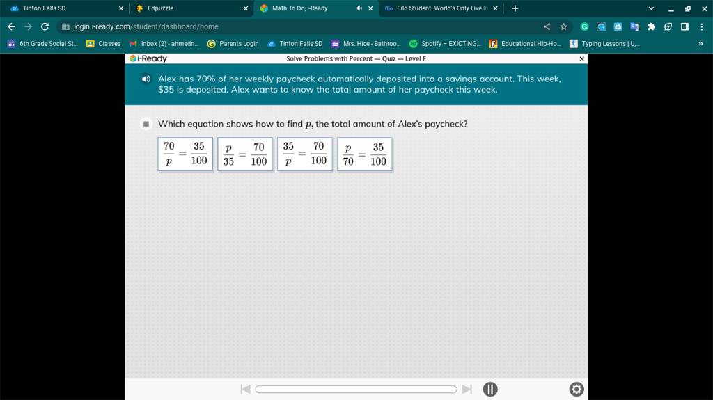 Tinton Falls SD Edpuzzle ←→C = 6t..