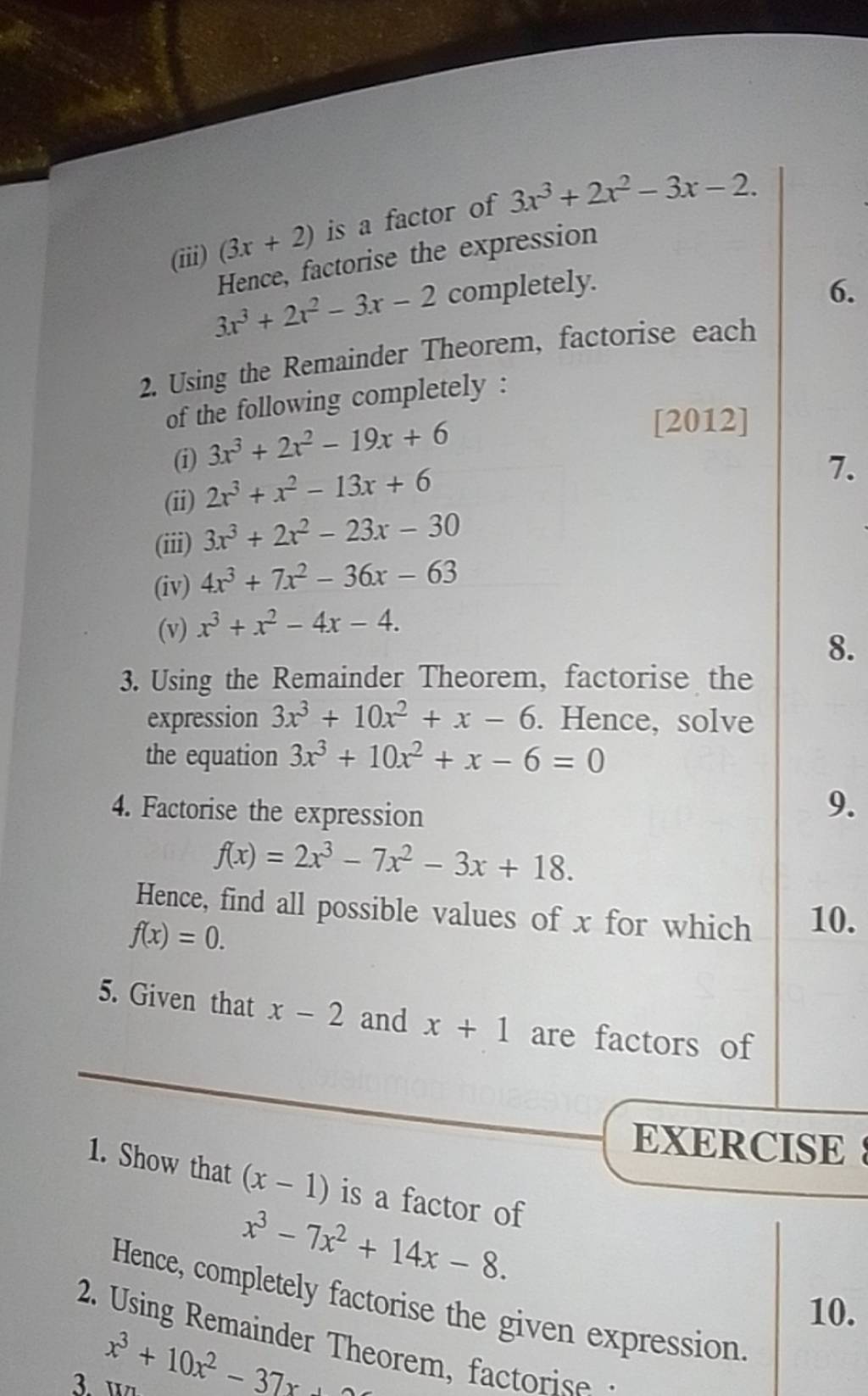 iii-3x-2-is-a-factor-of-3x3-2x2-3x-2-hence-factorise-the-expression