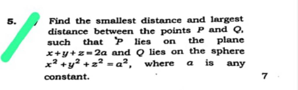 5-find-the-smallest-distance-and-largest-distance-between-the-points-p-a