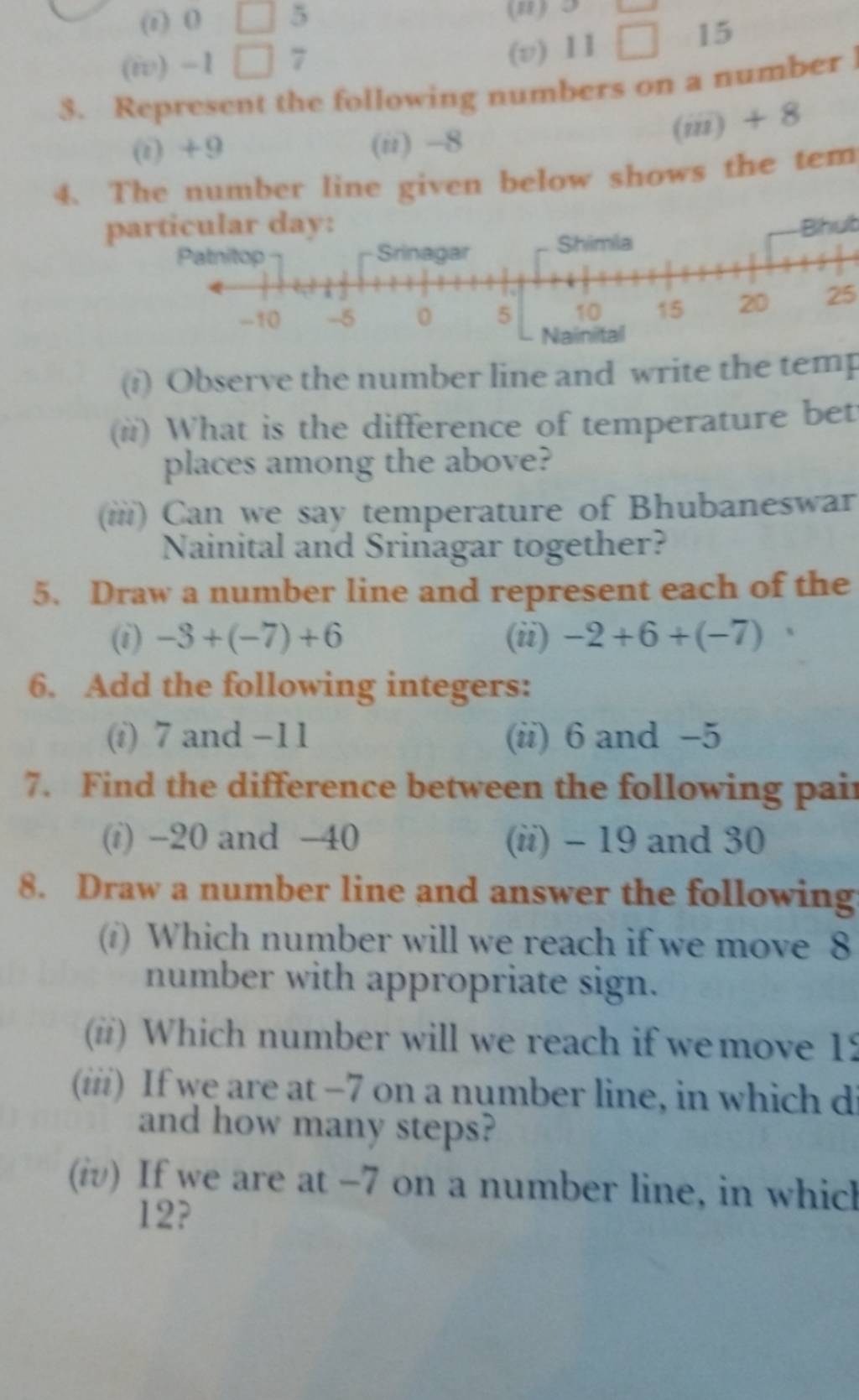 draw-a-number-line-and-represent-each-of-the-filo