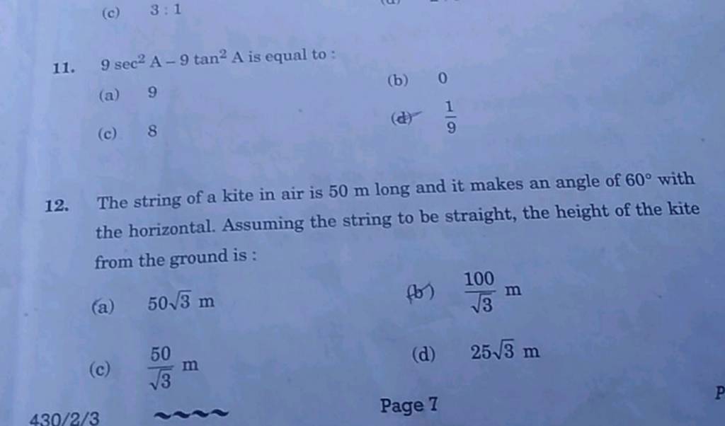 the-string-of-a-kite-in-air-is-50-m-long-and-it-makes-an-angle-of-60-wit