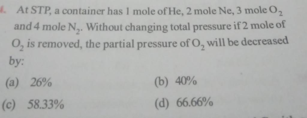 what is the value of 1 mole at stp