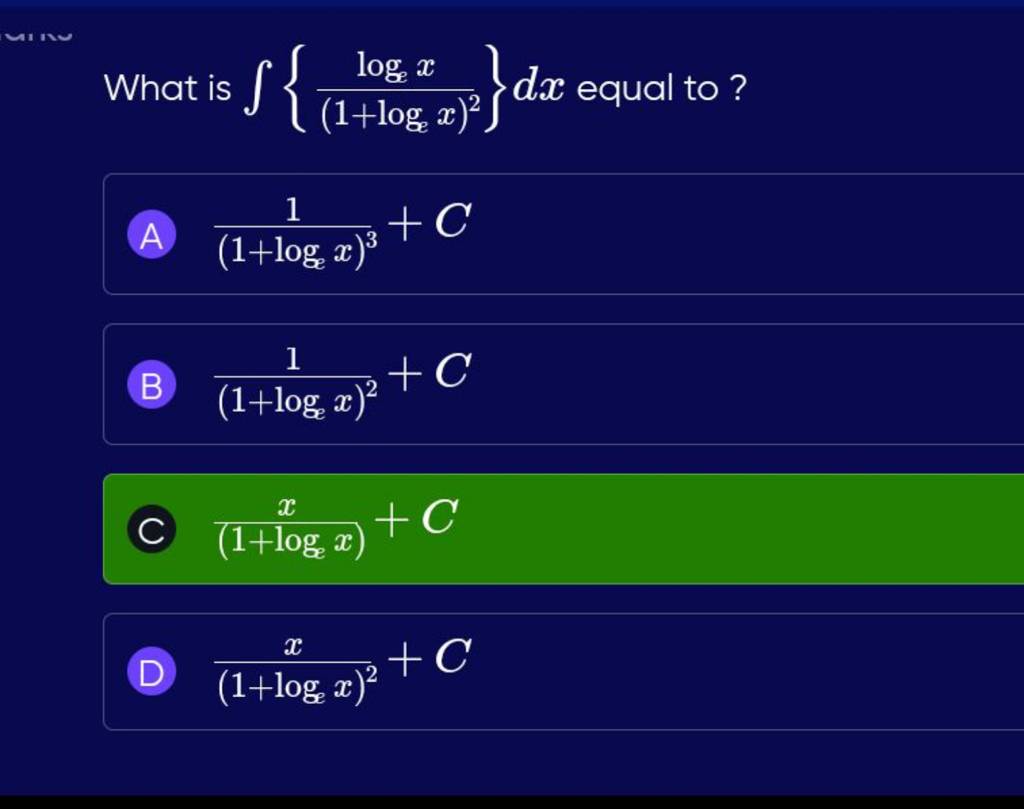 What Is 1 loge X 2loge X dx Equal To Filo what-is-1-loge-x-2loge-x-dx-equal-to-filo