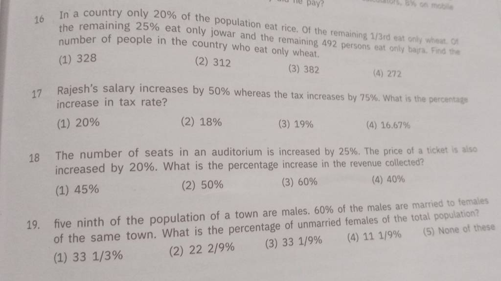 Five Ninth Of The Population Of A Town Are Males 60 Of The Males Are Ma five-ninth-of-the-population-of-a-town-are-males-60-of-the-males-are-ma
