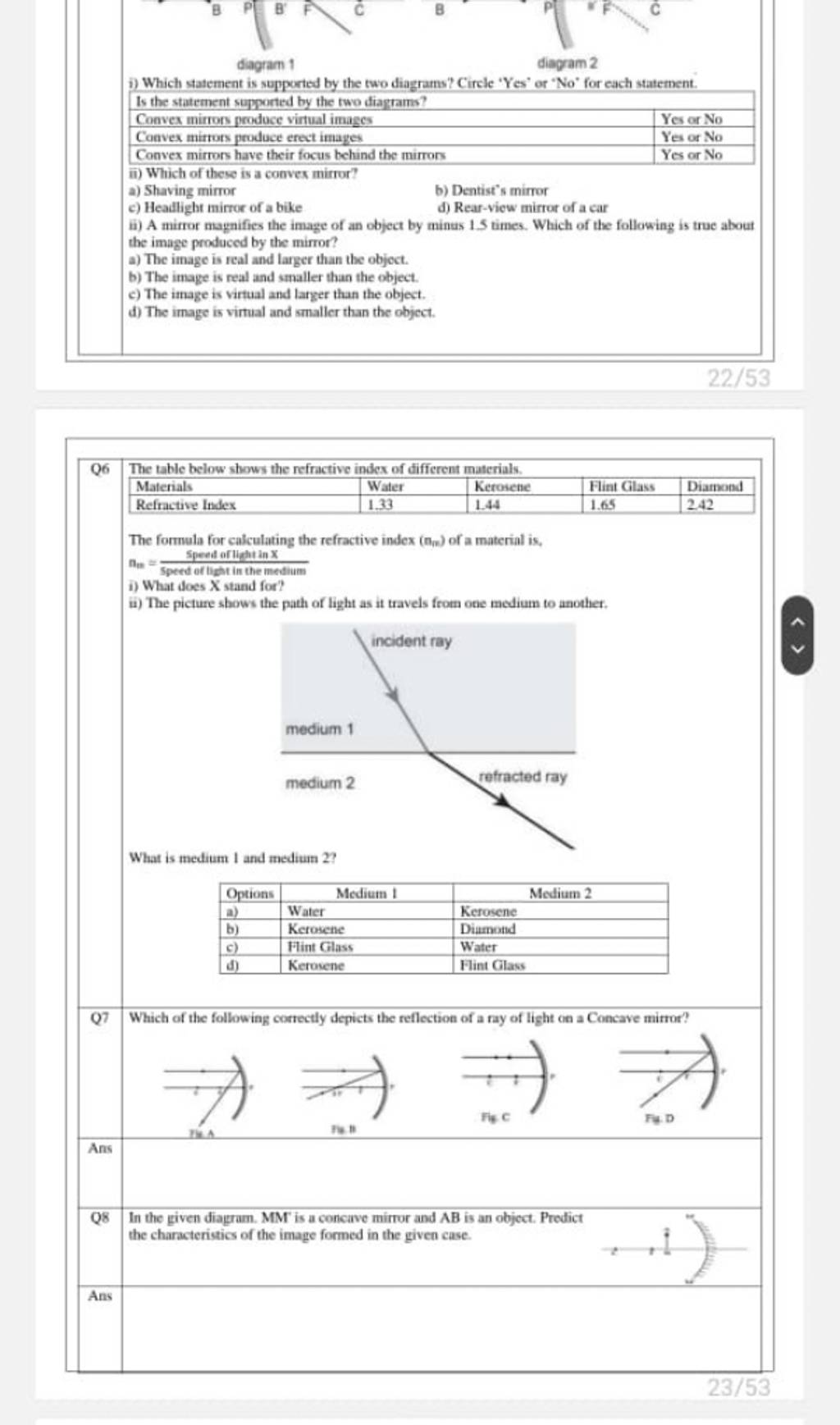 B P B B F Diagram 1 Diagram 2 I) Which Statement Is Supported By The T..