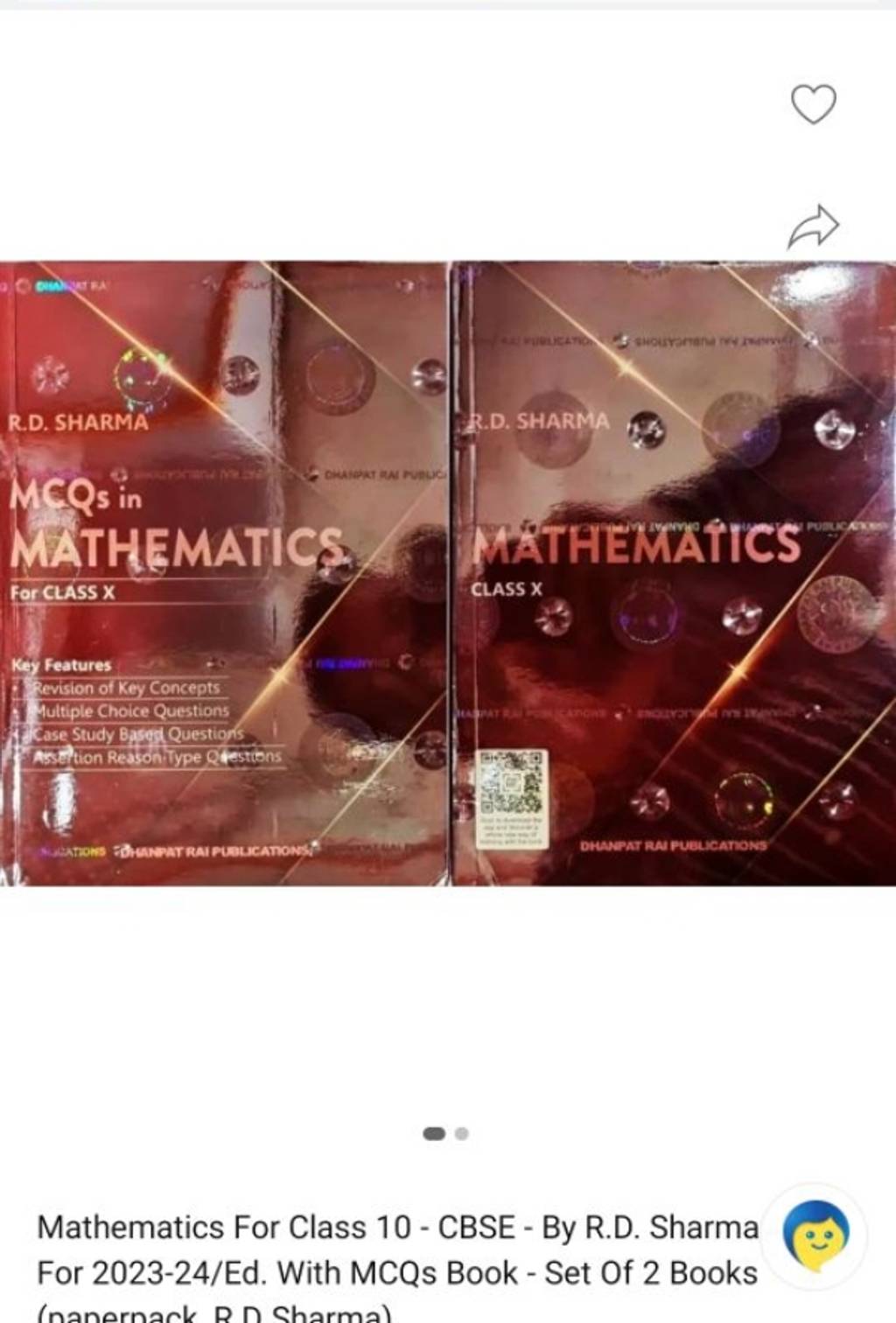 0 Mathematics For Class 10 - CBSE - By R.D. Sharma For 2023-24/Ed. With M..