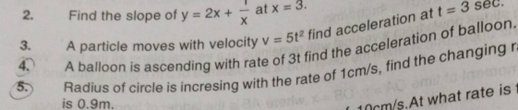 2-find-the-slope-of-y-2x-x1-at-x-3-3-a-particle-moves-with-velocity-v