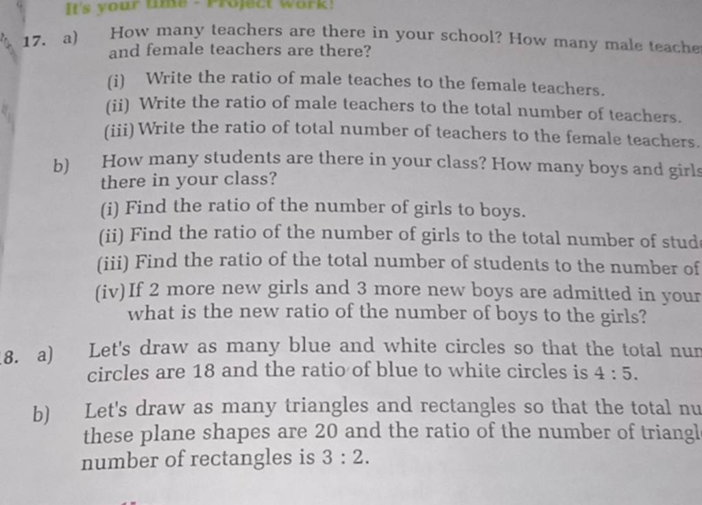 How many students are there in your class? How many boys and girls there..