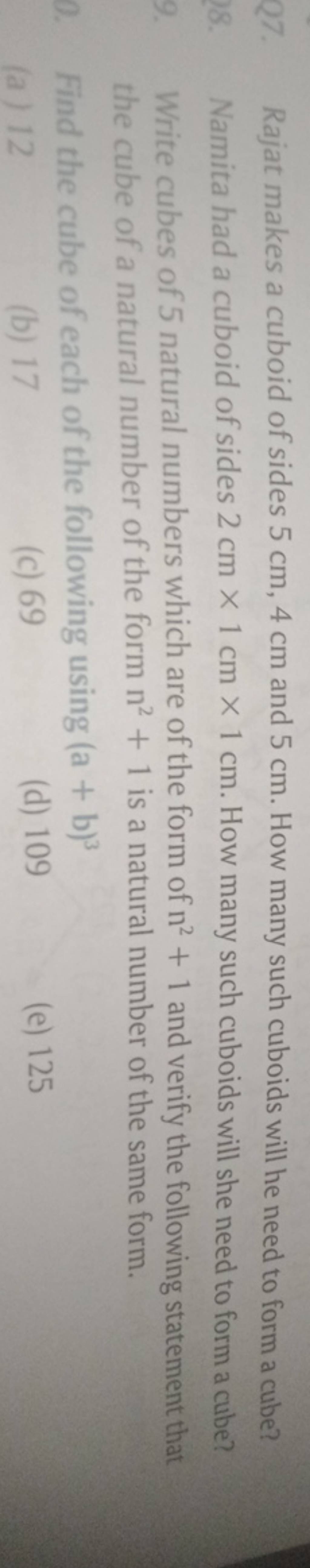 rajat-makes-a-cuboid-of-sides-5-cm-4-cm-and-5-cm-how-many-such-cuboids-w