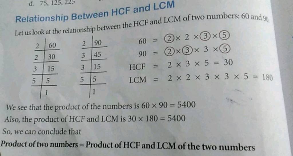 Relationship Between HCF And LCM Let Us Look At The Relationship Between