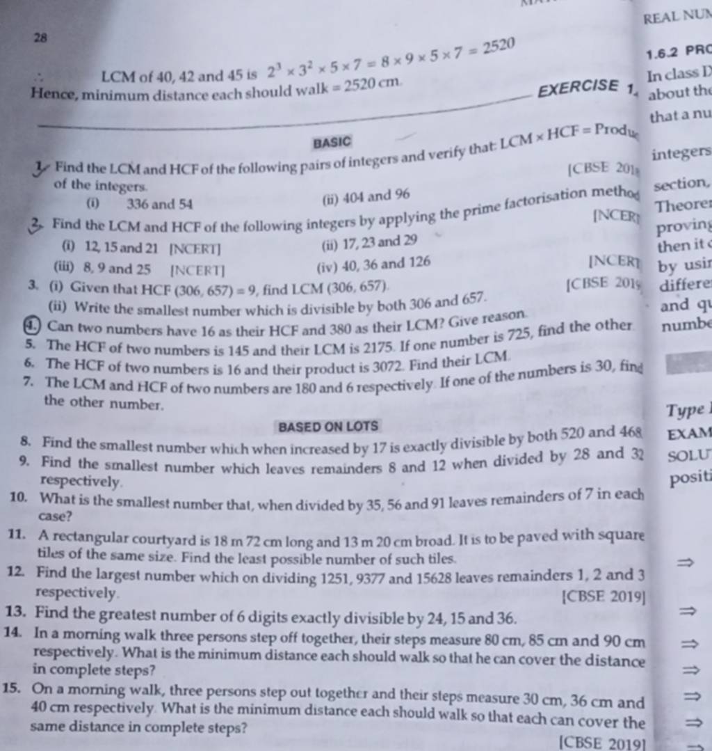 28 REAL NUN LCM Of 40 42 And 45 Is 23 32 5 7 8 9 5 7 2520 Hence Minimum 28-real-nun-lcm-of-40-42-and-45-is-23-32-5-7-8-9-5-7-2520-hence-minimum