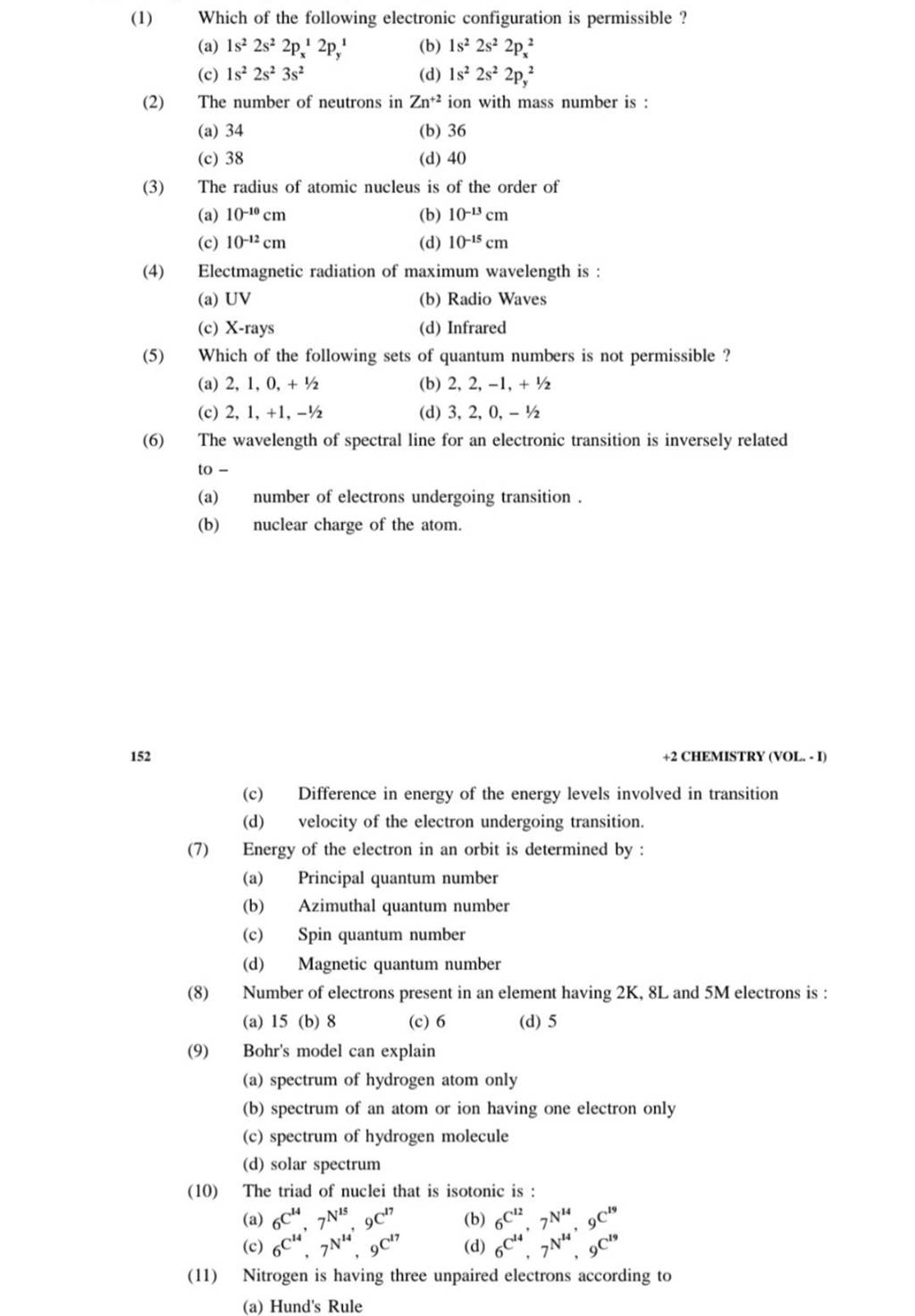 Number of electrons present in an element having 2 K,8 L and 5M electron..