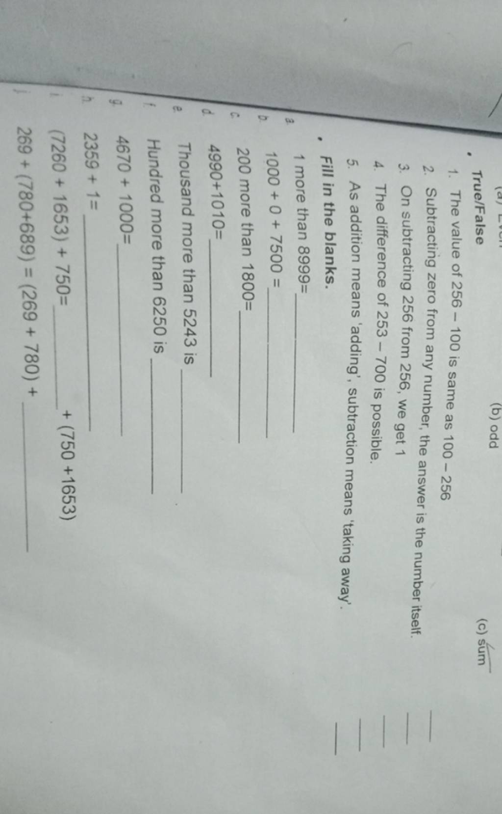 True False b Odd c Sum Filo true-false-b-odd-c-sum-filo