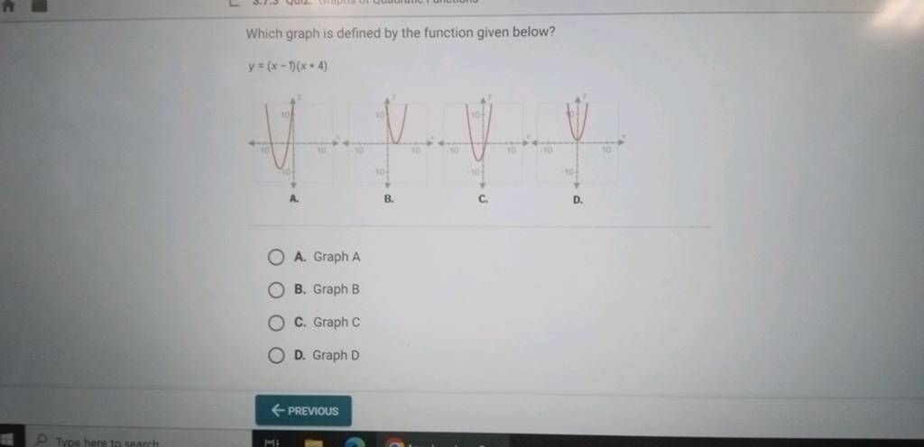 which-graph-is-defined-by-the-function-given-below-y-x-1-x-4-filo