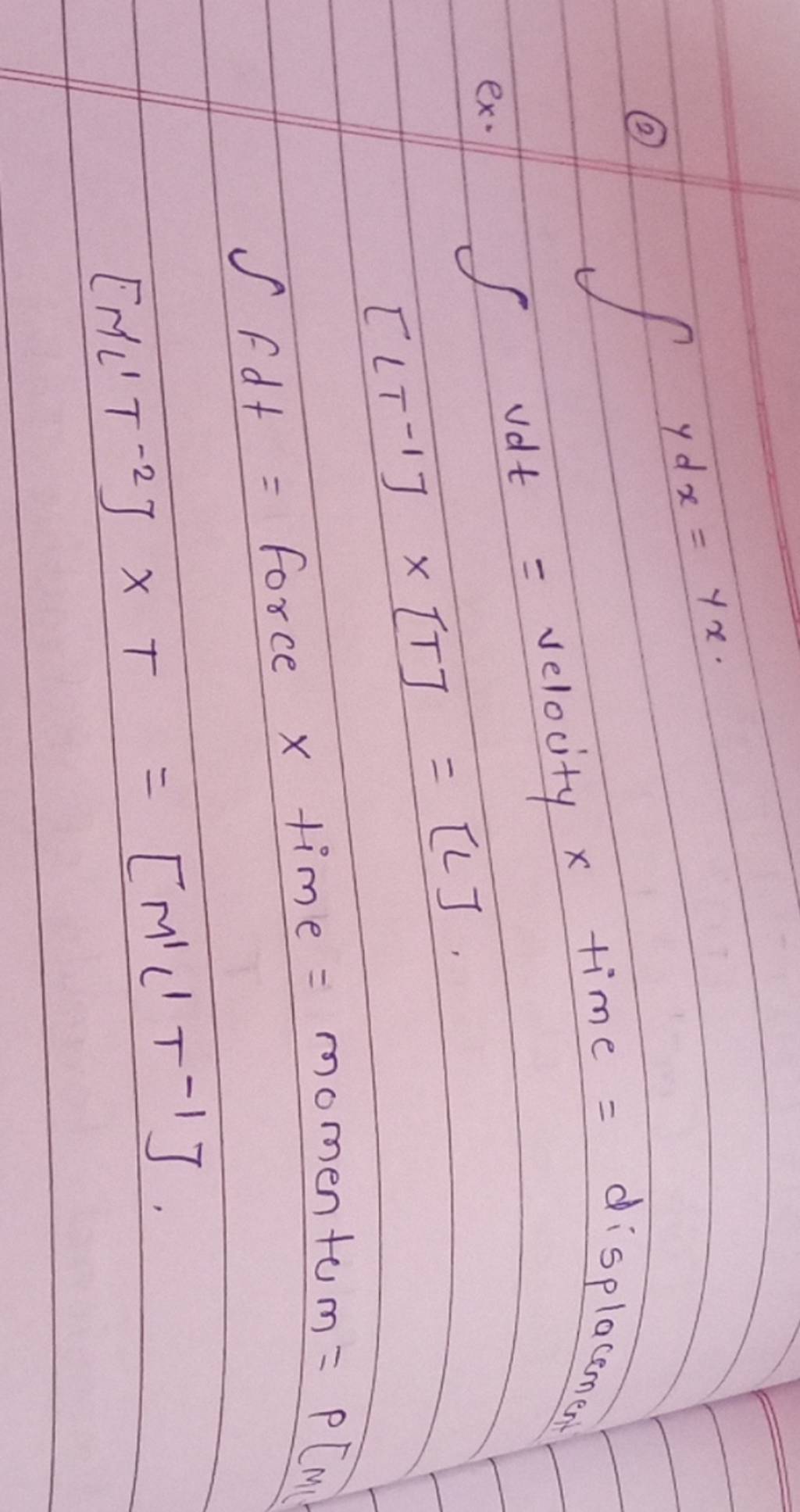 int-v-d-t-text-velocity-x-text-time-text-displacement
