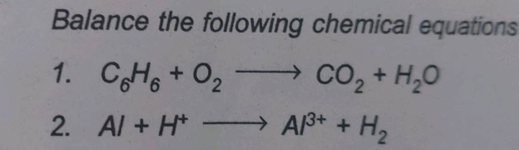 how to balance c2h6 o2