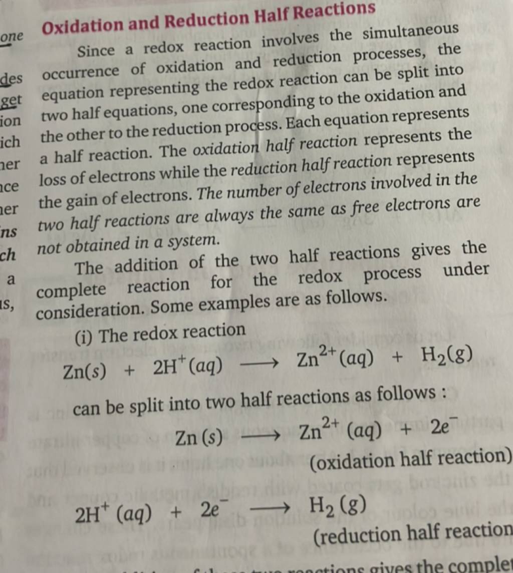 Reduction Reaction Equation