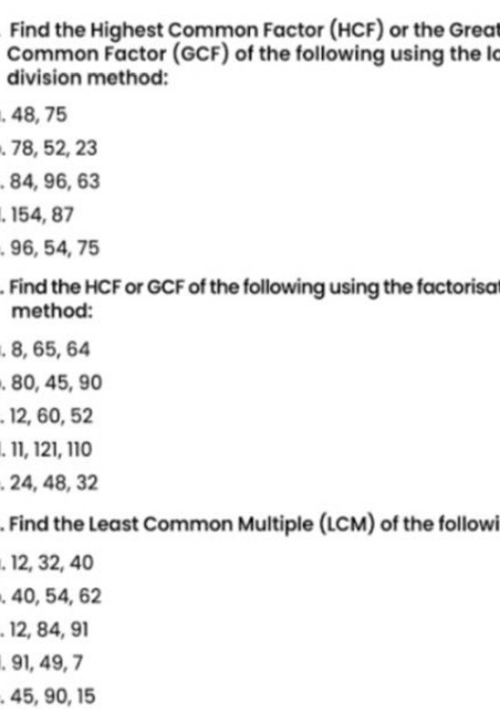 Find The Highest Common Factor HCF Or The Grea Common Factor GCF Of T find-the-highest-common-factor-hcf-or-the-grea-common-factor-gcf-of-t