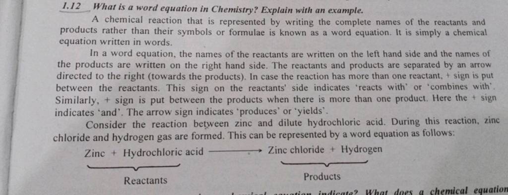 1-12-what-is-a-word-equation-in-chemistry-explain-with-an-example-a-che