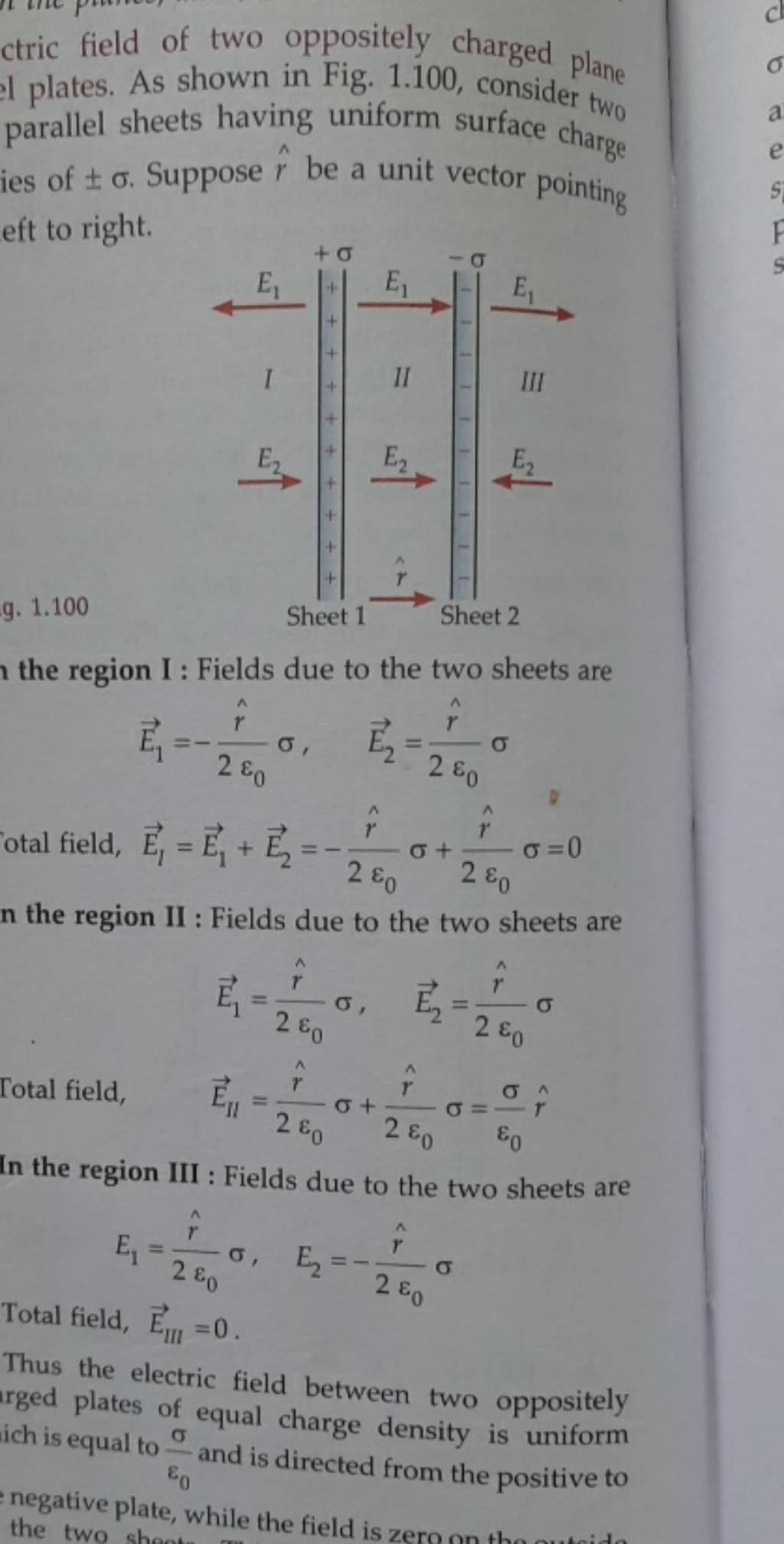 ctric field of two oppositely charged plane l plates. As shown in Fig. 1...