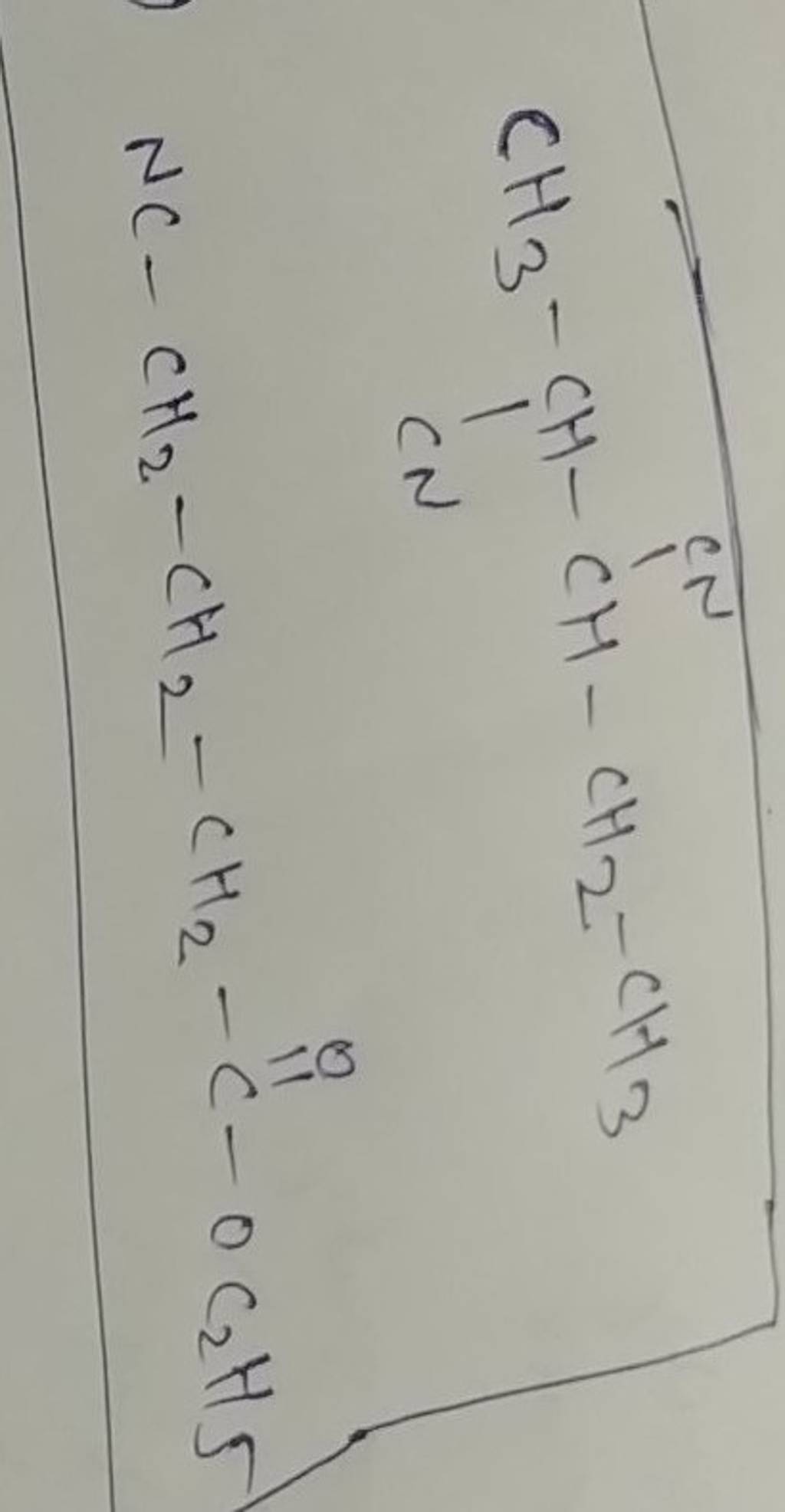 ср СН3-СН- CH - СН2-СН3 сн сн I CN II NC- CH₂ - CH₂ - CH₂₂-C-OC₂H5 | Filo