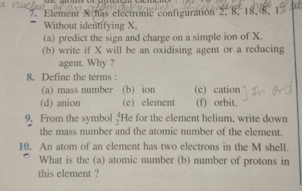 element-has-electronic-configuration-2-8-18-8-1-without-identifying-x