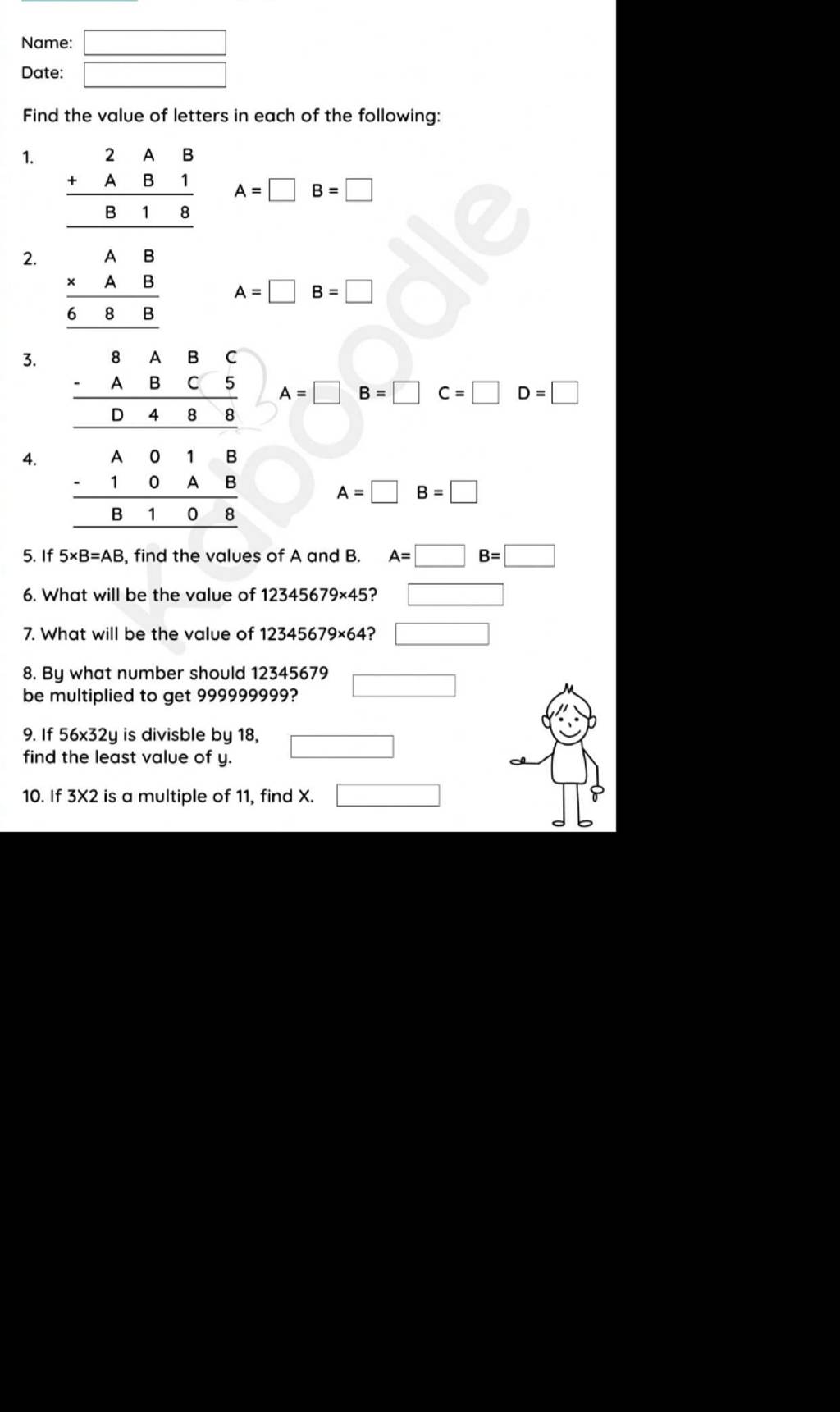 name-date-find-the-value-of-letters-in-each-of-the-following-1-2-a-b