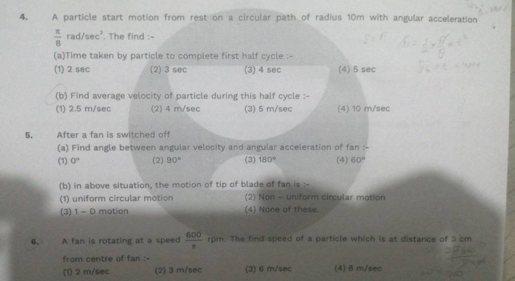 find-average-velocity-of-particle-during-this-half-cycle-filo