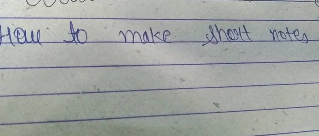 how-to-make-short-notes-filo