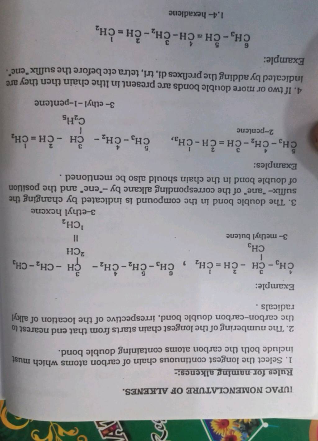 name-the-following-alkenes-according-to-the-iupac-nomenclature-rules-chemistry-chemistry