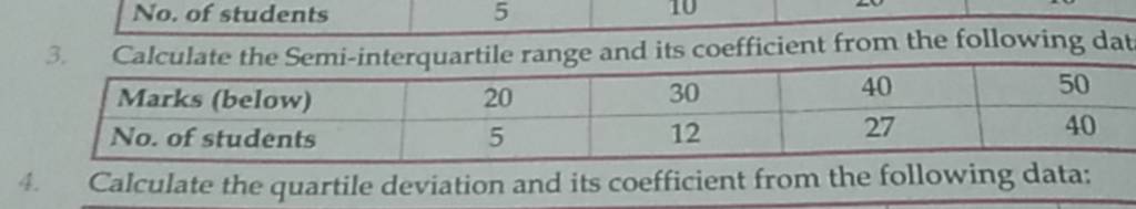 calculate-the-semi-interquartile-range-and-its-coefficient-from-the-follo