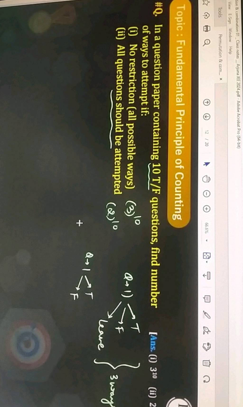 tion 8 combination 01 _Class notes_Arjuna JEE 2024.pdf Adobe Acrobat Pr..