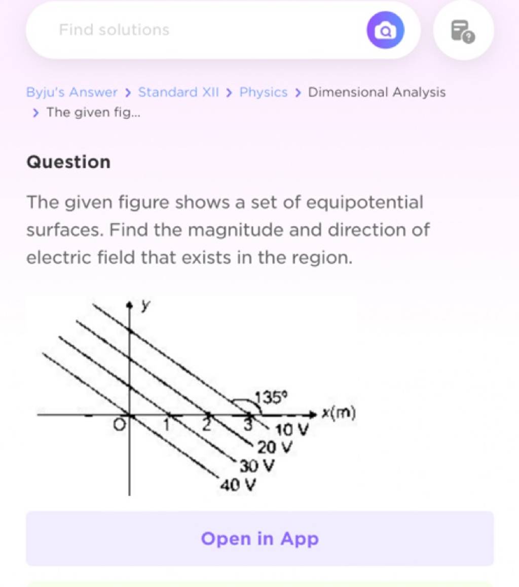 Byju's Answer > Standard XII > Physics > Dimensional Analysis > The given..