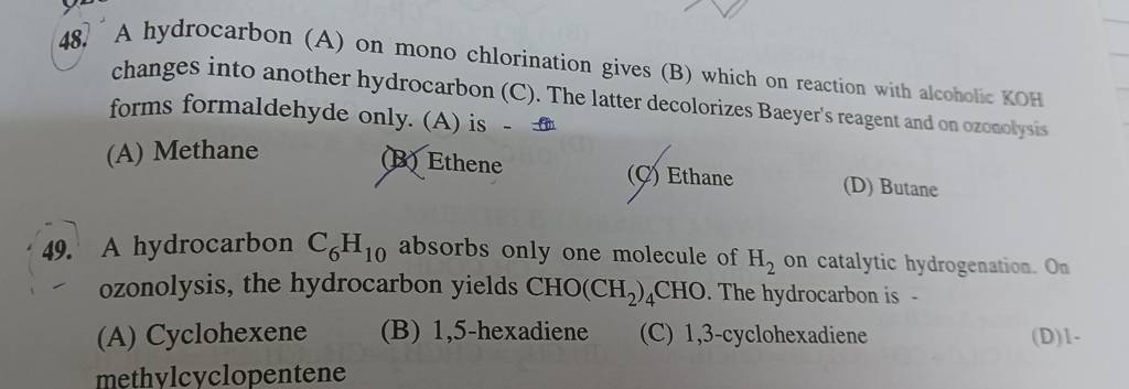 Filo Student Questions For CBSE , Grade 9 , Chemistry