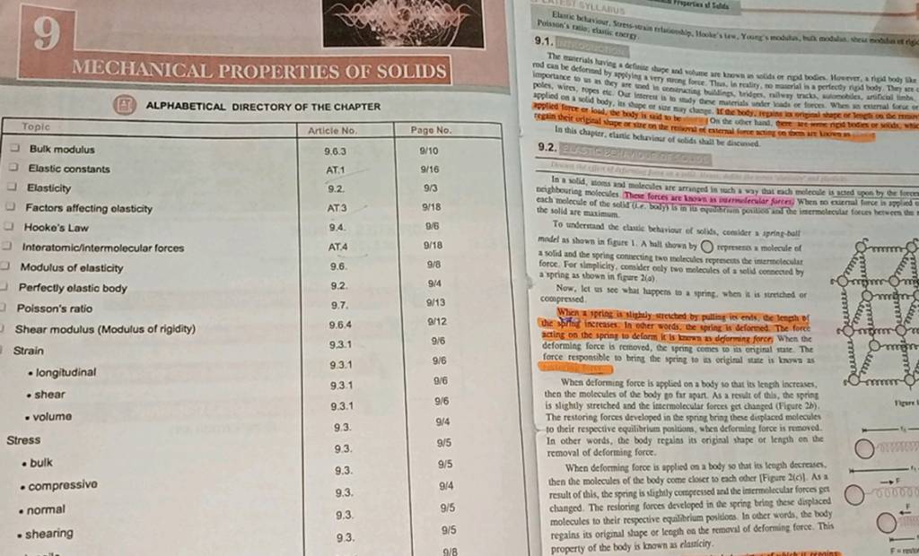 Mechanical Properties Of Solids 9 1 9 2 Elastic Constants Elasticity Fa Mechanical Properties Of Solids 9 1 9 2 Elastic Constants Elasticity Fa