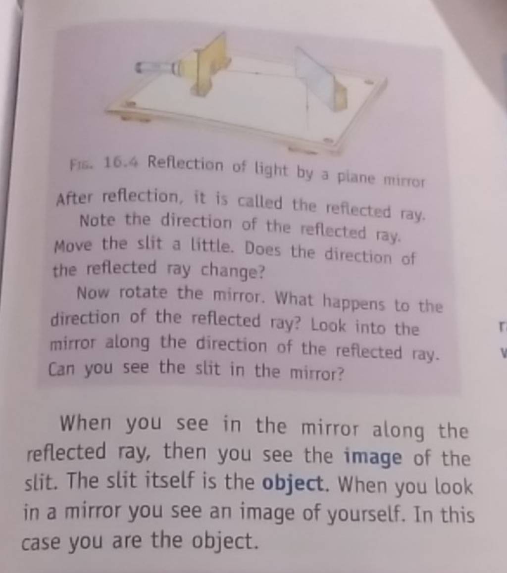 Fis 16 4 reflection of light by a plane mirror after reflection it is c 
