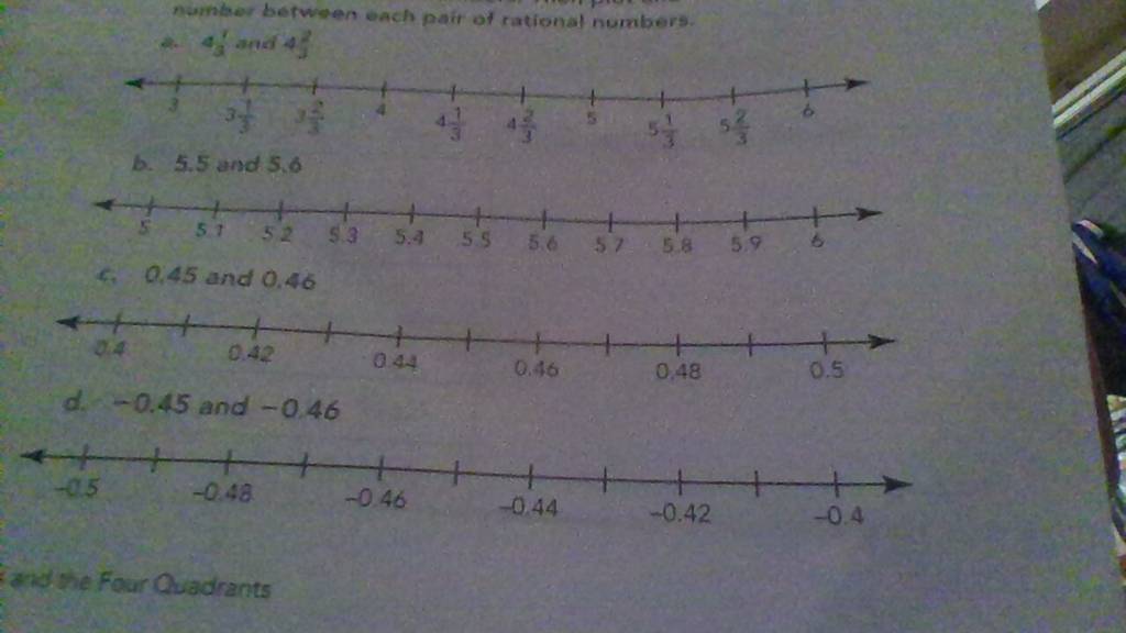 number between each pair of rational numbers. Filo