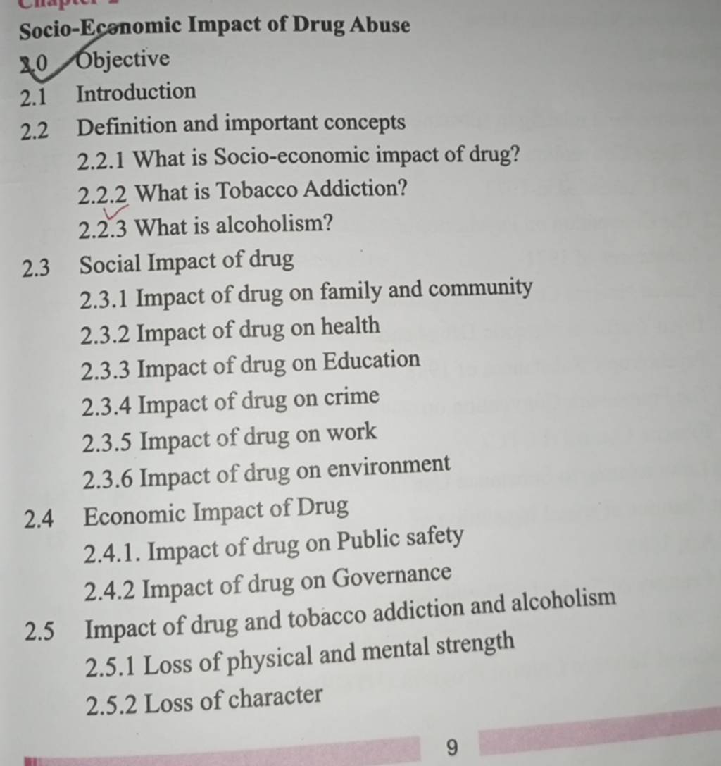 socio-economic-impact-of-drug-abuse-8-0-objective-2-1-introduction-2-2-de