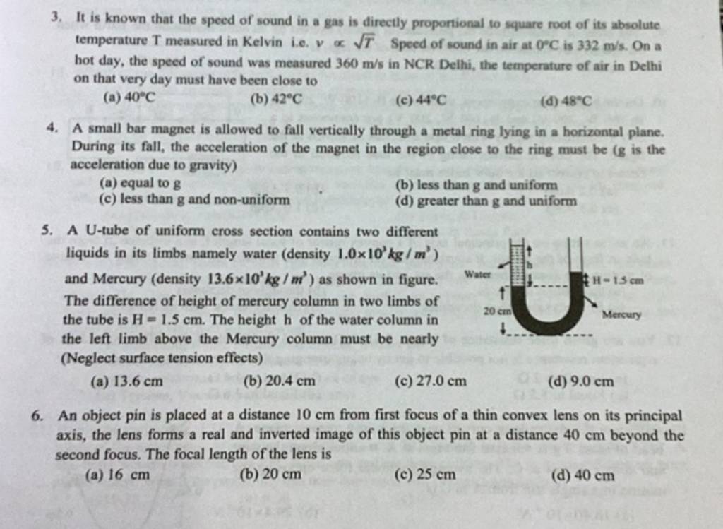 A small bar is allowed to fall vertically through a metal ring lyi..