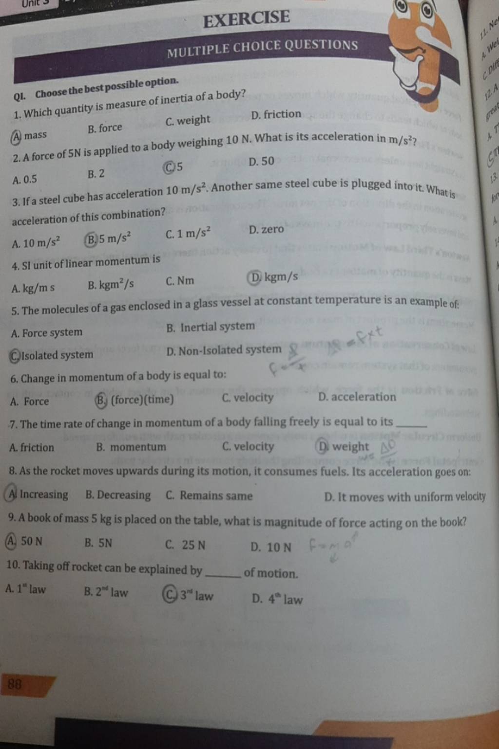 Unit Of Linear Momentum