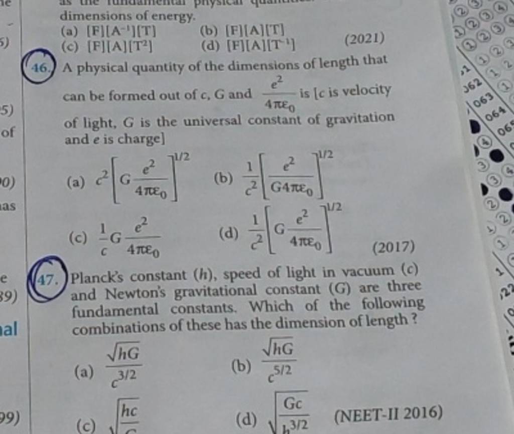 Planck s constant h speed of light in vacuum c and newton s gravita 