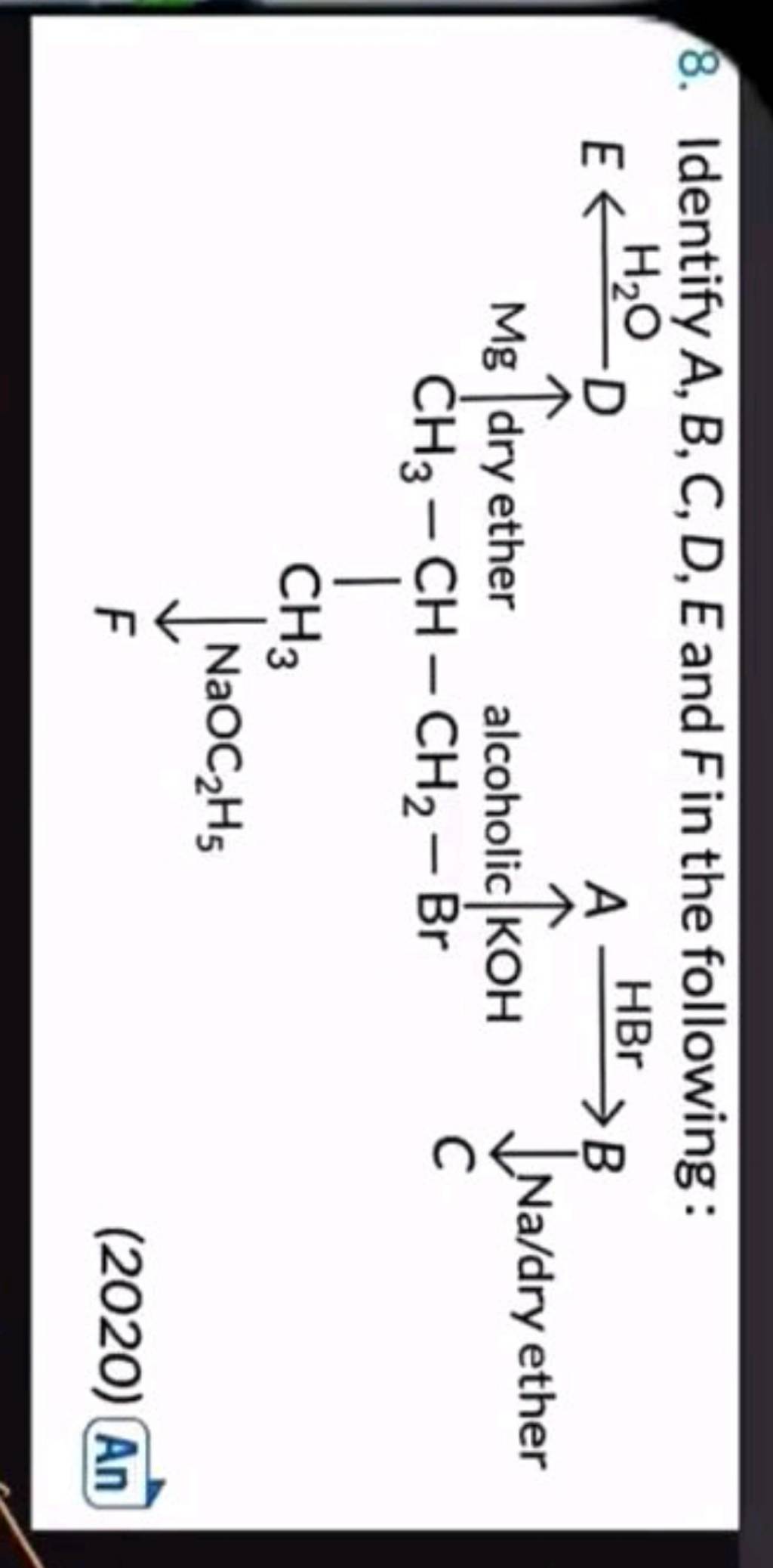 8 Identify A B C D E And F In The Following Filo
