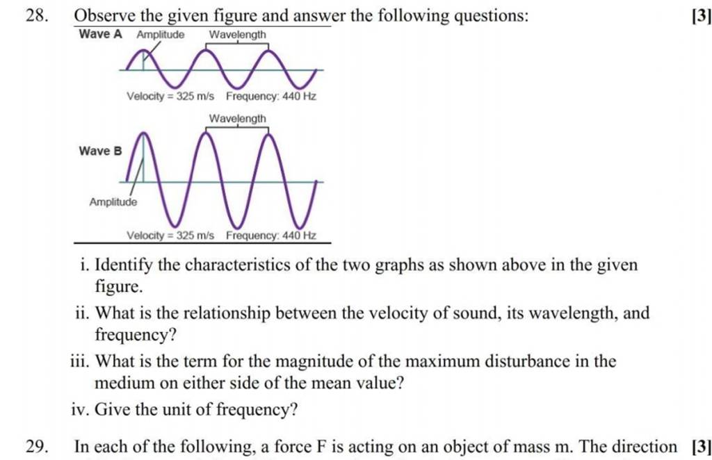 Observe The Given Figure And Answer The Following Questions: [3] | Filo